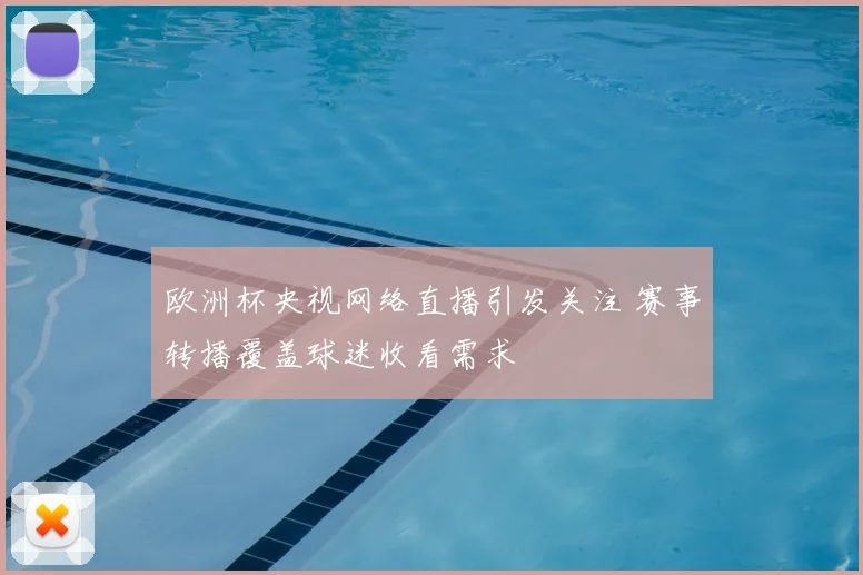 欧洲杯央视网络直播引发关注 赛事转播覆盖球迷收看需求